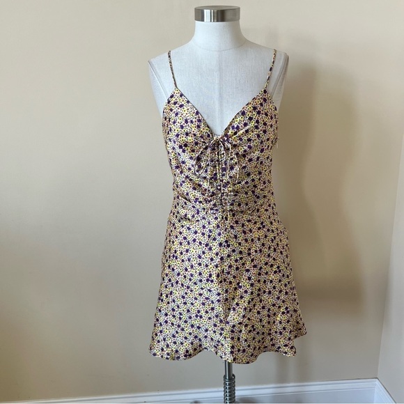 New! Zara strappy floral satin slip dress nwt 809 - Picture 4 of 16